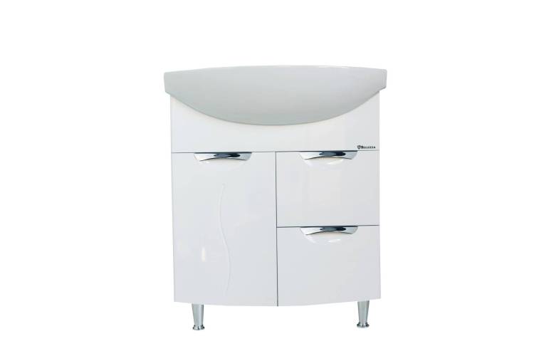 Тумба под раковину Bellezza Глория 75 2 ящ. Белый