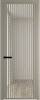 Межкомнатная дверь Profil Doors 3 AGP цвет профиля Никель матовый, стекло безопасное 6 мм ромб белый 800x2000