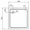 Поддон для душа Cezares Tray SMC TRAY-M-A-100-35-W 100x100 фото 5