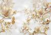 3D Фотообои Artegrafico «Позолоченные магнолии с узорами» RH-060 песок