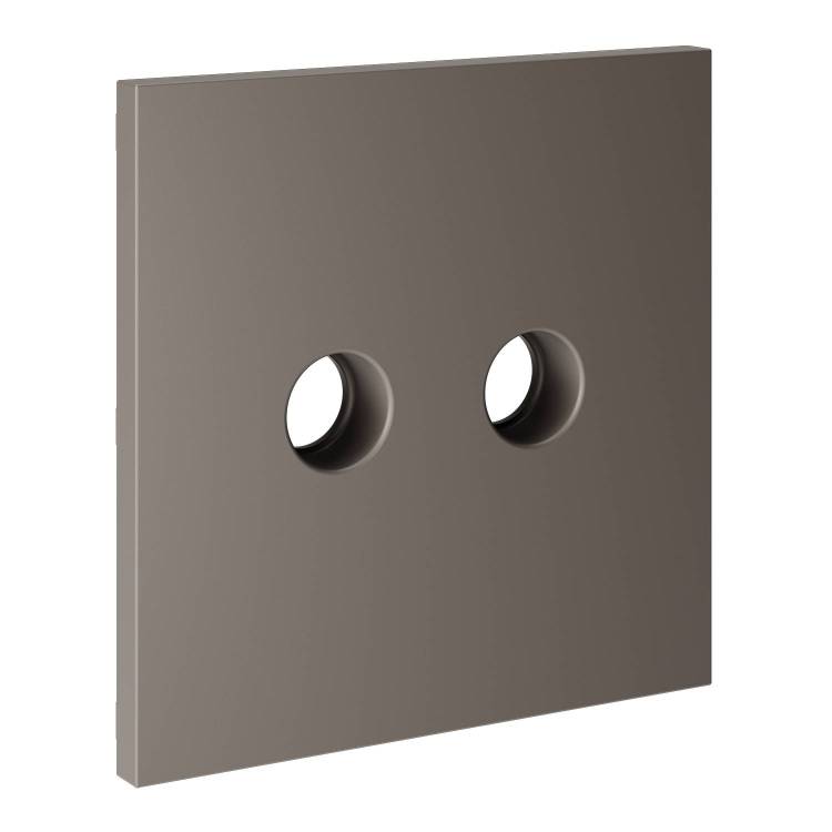 Лицевая панель для двойной ТВ розетки Voltum S70 VLS001614 капучино