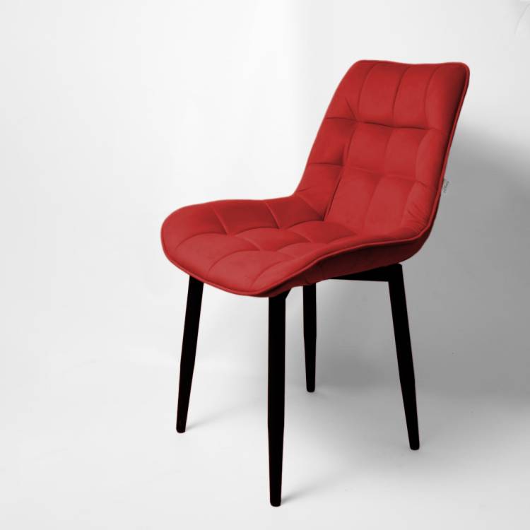 Стул Арника Бостон 00-00273319 черный матовый Velutto 38 рубин