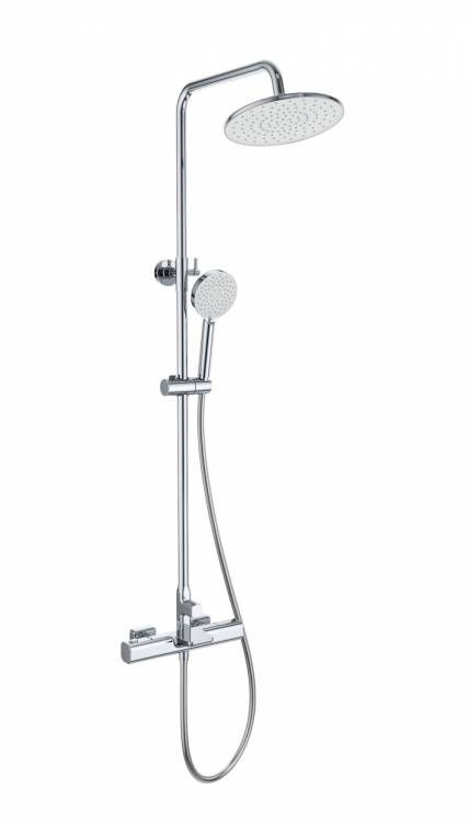Душевая стойка Wonzon & Woghand WW-C3017-A-CR с термостатом, хром