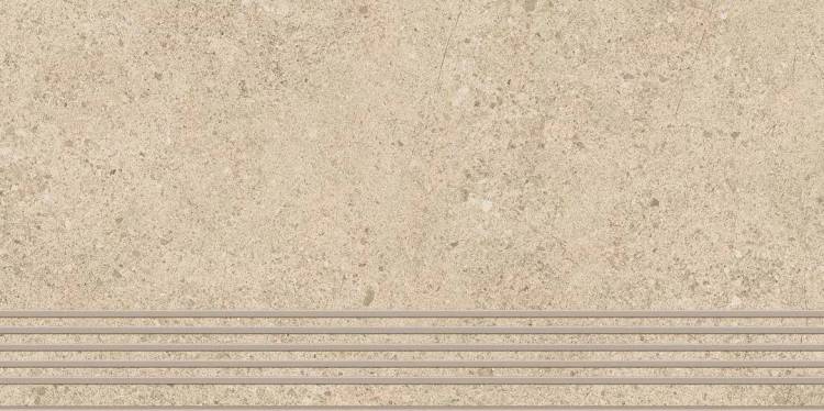Ступень Paradyz Authority Beige Stopnica Prosta Nacinana Mat. 29.8x59.8