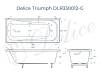 Ванна из искусственного камня Delice Triumph 180x80, с ножками, белая глянцевая фото 9