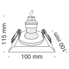 Встраиваемый светильник Technical Gyps Modern DL007-1-01-W фото 2