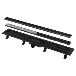 Душевой лоток AlcaPlast APZ19 APZ19BLACK-750 75 см, с сифоном, под плитку