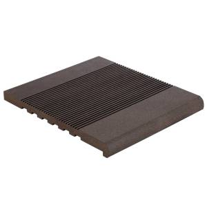 Ступень Polywood Коричневый массивная брашированная 3000x348x23