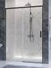 Душевая дверь в нишу Cezares PLANE-BF-1-130-C-GM профиль оружейная сталь, стекло прозрачное, 130x195 фото 4