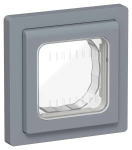 Рамка 1-постовая IEK Flite FI-M10-32-55-K35 маренго