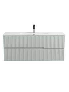 Тумба с раковиной Cezares Duet-N 120 зеленый жемчужный, раковина CZR-8095-120