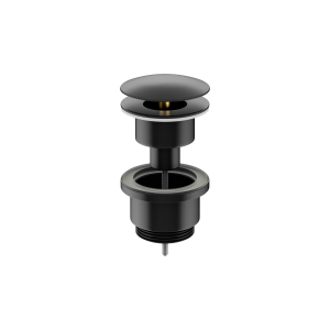 Донный клапан Ceramica Nova 70003MBbnc с металлической накладкой, черный матовый