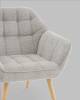 Кресло Stool Group Вэйл QH-8904K DAG-18(80) light grey светло-серый фото 8