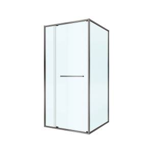 Душевой уголок Cezares LUX-AH-FS-11-100/90-C-GM профиль оружейная сталь, стекло прозрачное, 100x90x195