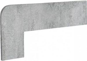 Плинтус Exagres Opera Zanquin Recto Silver IZQDA левый угловой 42.3х17.5