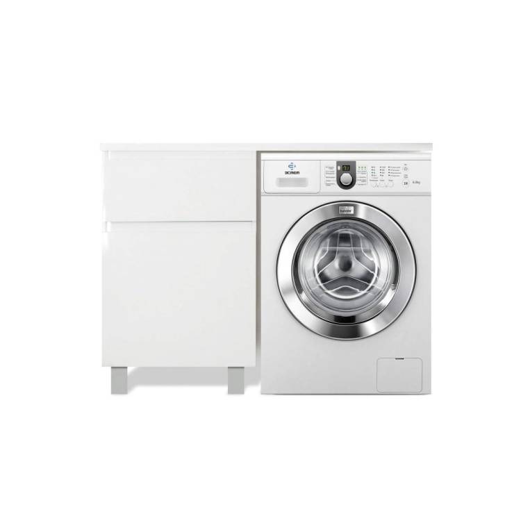 Тумба с раковиной Эстет Dallas Luxe 110 напольная, 2 ящика, под стиральную машину, L