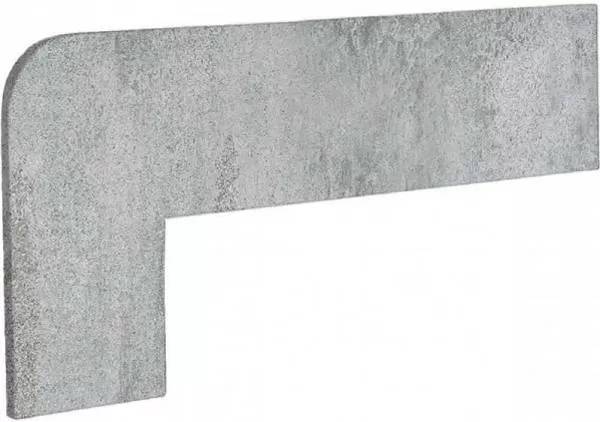 Плинтус Exagres Opera Zanquin Recto Silver IZQDA левый угловой 42.3х17.5