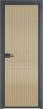 Межкомнатная дверь Profil Doors 1 AX цвет профиля Серая ночь, стекло безопасное 6 мм мору золото 600x2000
