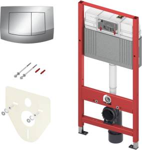 Система инсталляции для унитазов TECE TECEbase kit 9400405 4 в 1 с кнопкой смыва