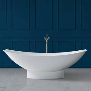 Ванна из искусственного камня Abber Stein AS9610 180x80 белая матовая