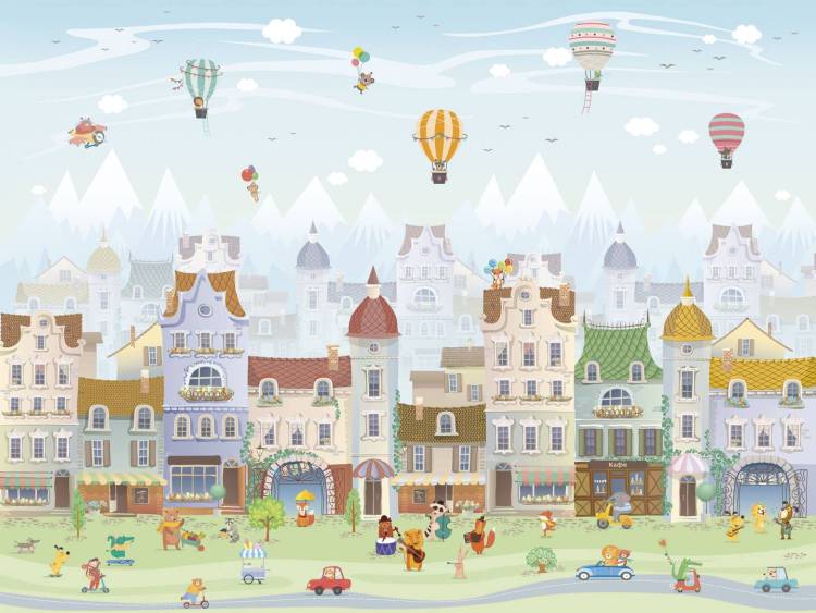Фреска Ortograf Little friends 34347 Счастливый городок 2 Флорентина Суперфасад FFSO