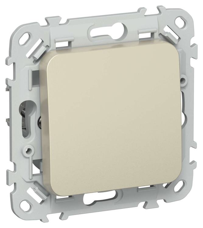 Выключатель 1-клавишный IEK Flite FI-V10-1-10-1-2-K37 шампань