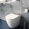 Унитаз приставной Creto Logan L7PP 1104-Logan-L7PP безободковый, сиденье микролифт, белый фото 8