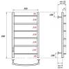 Полотенцесушитель электрический Point Афина PN04758B черный 50х80 фото 3
