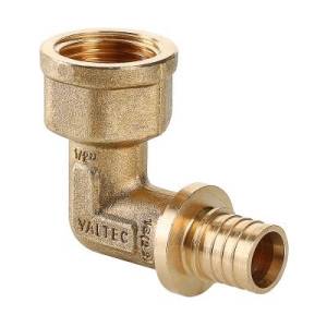 Угольник VALTEC надвижной универсальный с переходом на вн.р. 16(2,2) х 1/2