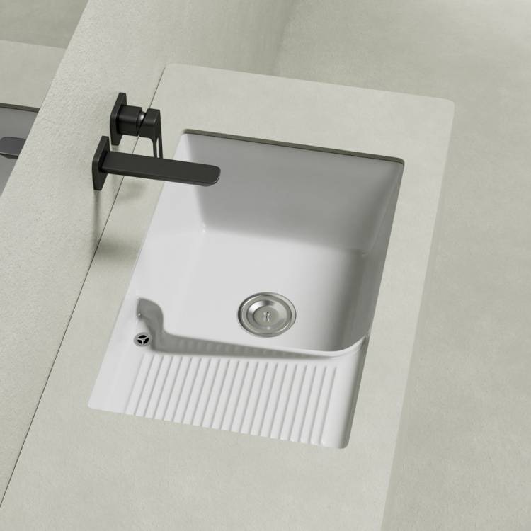 Раковина Abber Rechteck AC2225L 54 см, белая