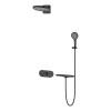 Душевой комплект Vincea VSFW-2F12TMB черный матовый, встраиваемый, с термостатом