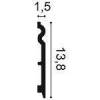 Плинтус гибкий Orac Decor Axxent SX138F 200x1.5x13.8 фото 2