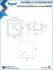 Мойка кухонная Teymi Helmi Smart T120109 белая матовая, 42x48 фото 12