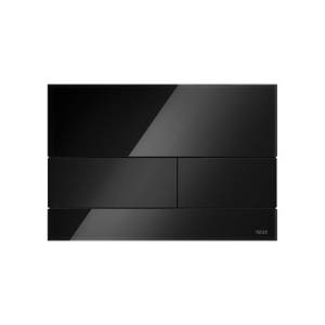 Кнопка смыва TECE Square 9240809 чёрное стекло, кнопка черная