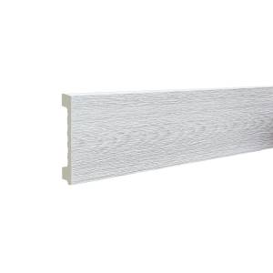 Плинтус ТД Меридиан P1-130 напольный гладкий 2400x80x12