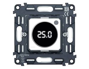 Механизм терморегулятора Ambrella Volt Quant VM1385 с цифровым дисплеем,с датчиком для теплого пола, с подсветкой