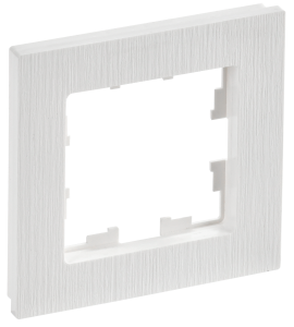 Рамка 1-постовая IEK Brite BR-M12-51-K01 белый рифленый
