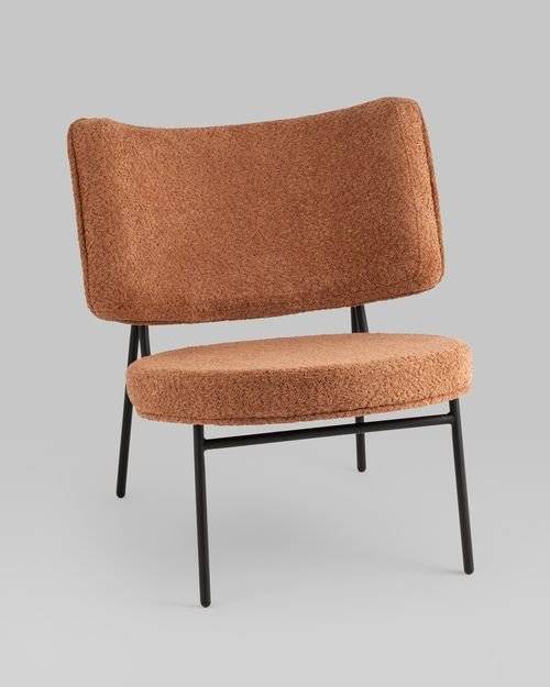 Кресло Stool Group District Lounge LV-101-S493-01 букле терракотовый