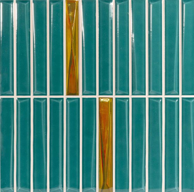 Декор Monopole Melody Turquoise Silver Decor 20x20