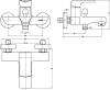 Смеситель для ванны с душем Swedbe Iris 2230 фото 2
