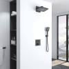 Душевой комплект Vincea Inspire VSFW-421I4GM встраиваемый, двухрежимный, вороненная сталь фото 11