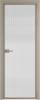 Межкомнатная дверь Profil Doors 1 AX цвет профиля Никель матовый, стекло безопасное 6 мм мору осветленное 800x2000