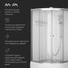 Душевая кабина Am.Pm X-Joy W94C-401A-090MT 90x90, 1/4 круга, профиль матовый хром, стекло прозрачное фото 6