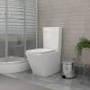 Унитаз-компакт Teymi Helmi T40308 безободковый, с сиденьем микролифт, белый фото 4
