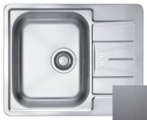 Мойка кухонная Alveus Line 60 1065681 Nat-90 с сифоном, 61.5x50