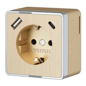 Розетка с заземлением Werkel Gallant W5071710