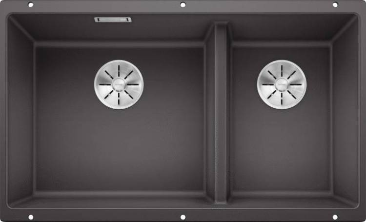 Мойка кухонная Blanco Subline 430/270-U 523152 темная скала