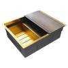Мойка кухонная Paulmark Next-Multi Sink 54 Uni PM785445-BG Брашированное Золото, 54x45 фото 2