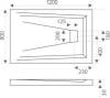 Поддон для душа Good Door Атриум 120x80 фото 4