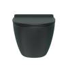 Унитаз подвесной Watersense Milana Pro Vortex W00160 безободковый, сиденье микролифт, черный матовый фото 15